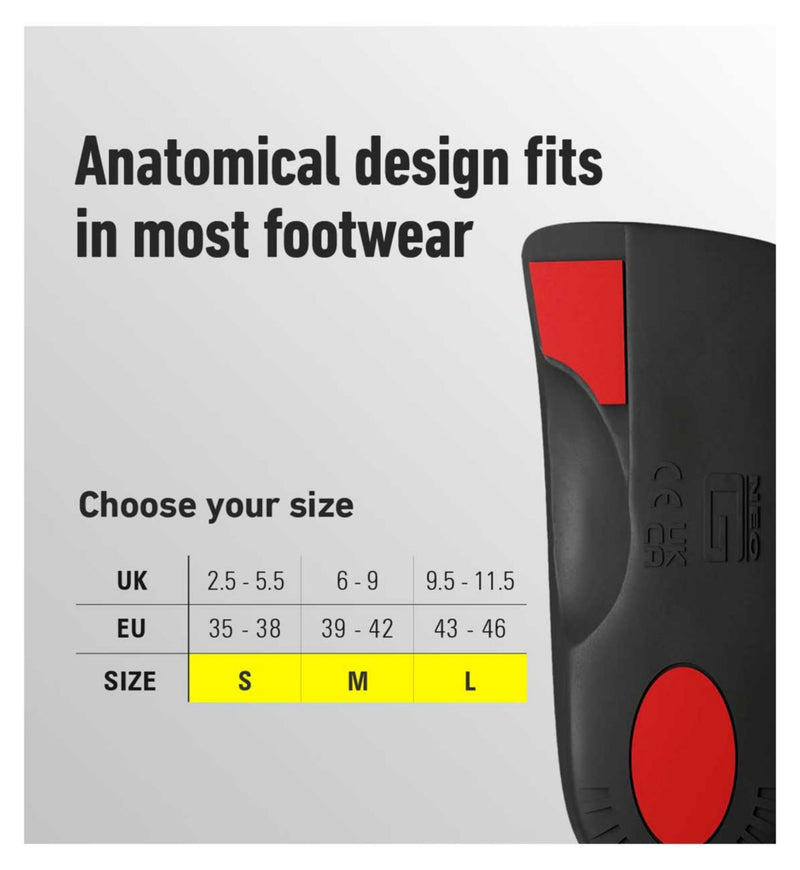 Neo G orthotic insoles size M, imported from the UK
