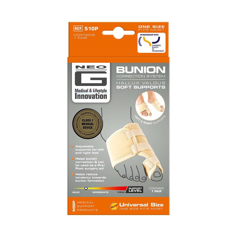 Neo G Bunion Support Left Right Pair, imported from the UK