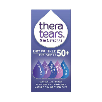 TheraTears Tørre eller slitne 50+ 5-i-1 Øyedråper 10ml