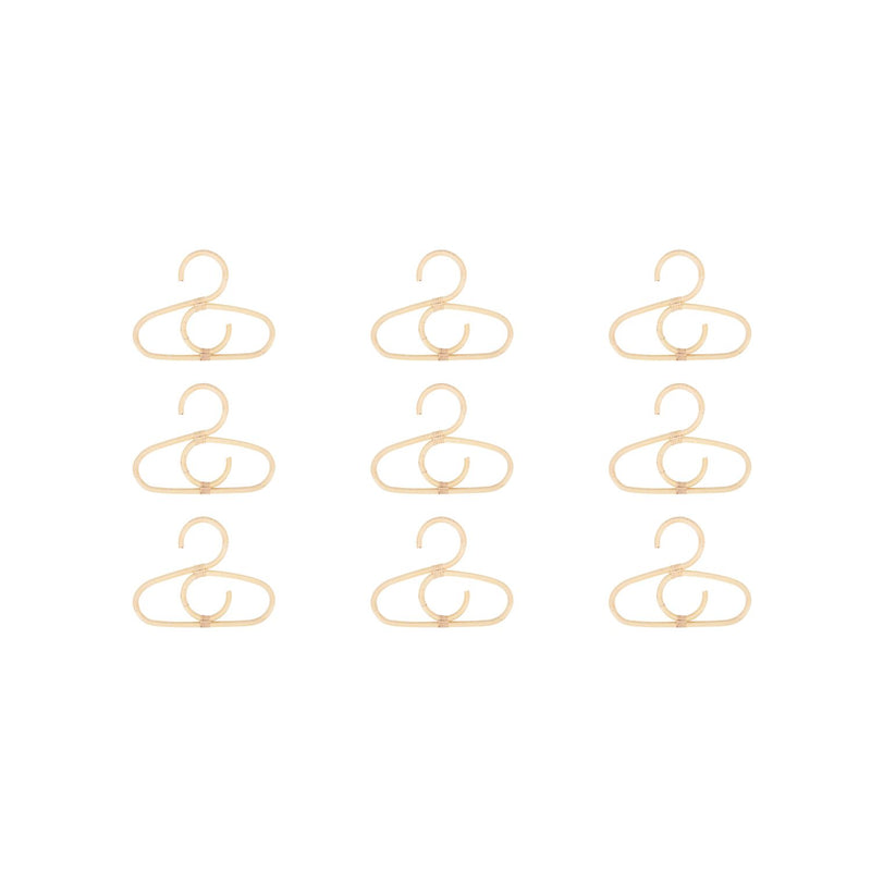 CuddleCo Aria Set of 9 Hangers - Rattan