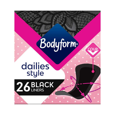 Boots Bodyform Dailies Black Normal Panty Liners 26 pack- Buy online at McGrocer