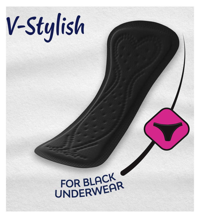 Bodyform Dailies Black Panty Liners 26 pack - British product