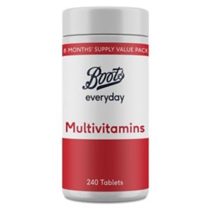 Boots everyday Multivitamins 240 Tablets - British product