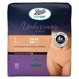 Boots Staydry Unterwäsche Großpackung 10 Pfirsichfarbene Inkontinenzhosen