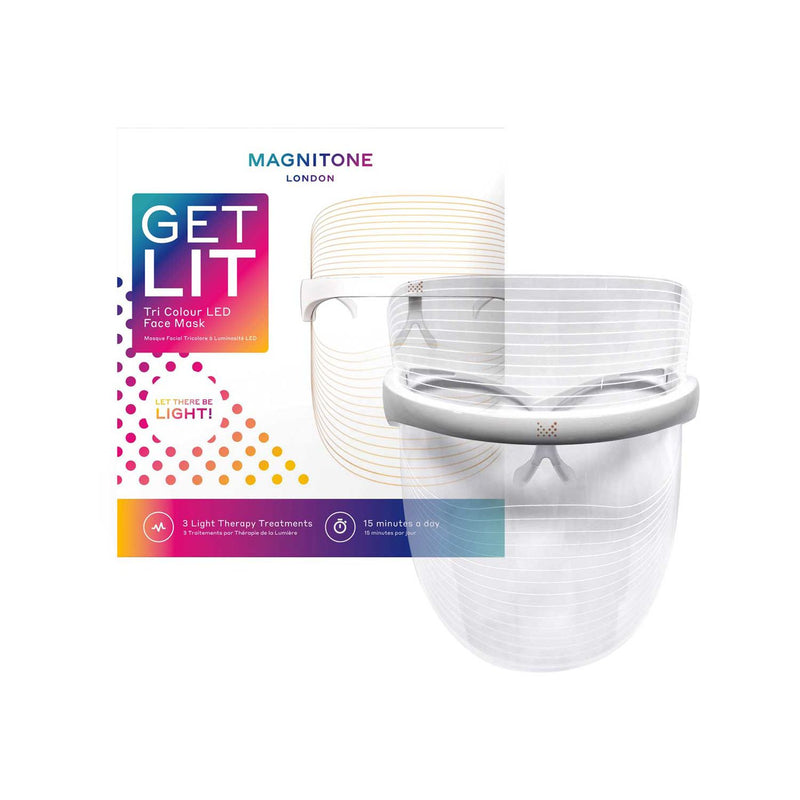 MAGNITONE GetLit Tri Colour LED Face Mask - British product