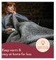 Dreamland warming throw Grey 160x120cm - British product