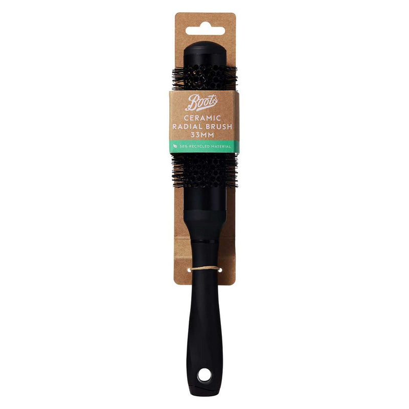 Boots ceramic radial hair brush 33mm size - British product