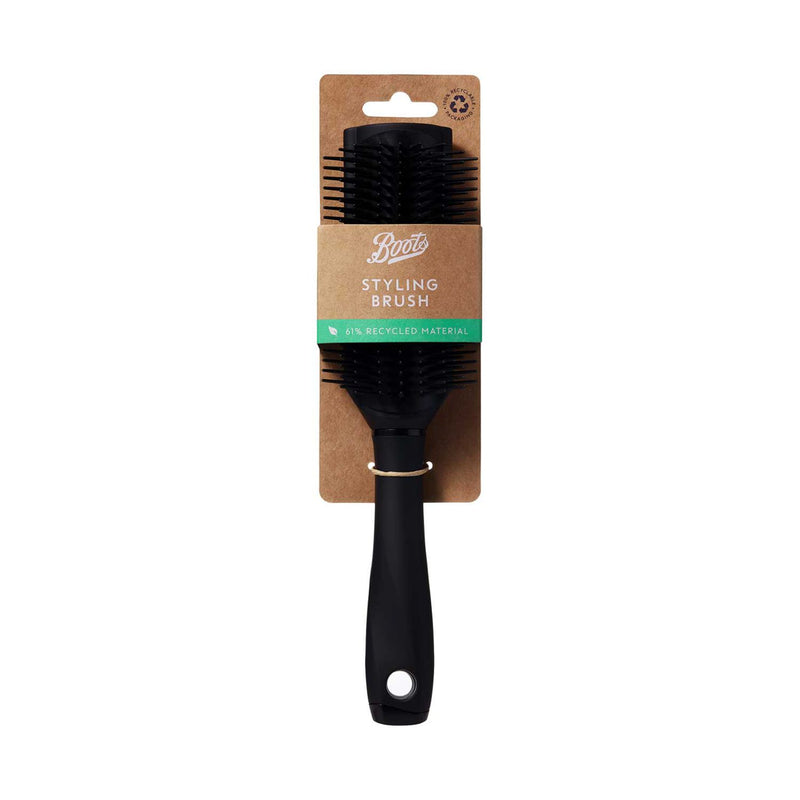 Boots Styling Brush featuring round-ended nylon pins - British product