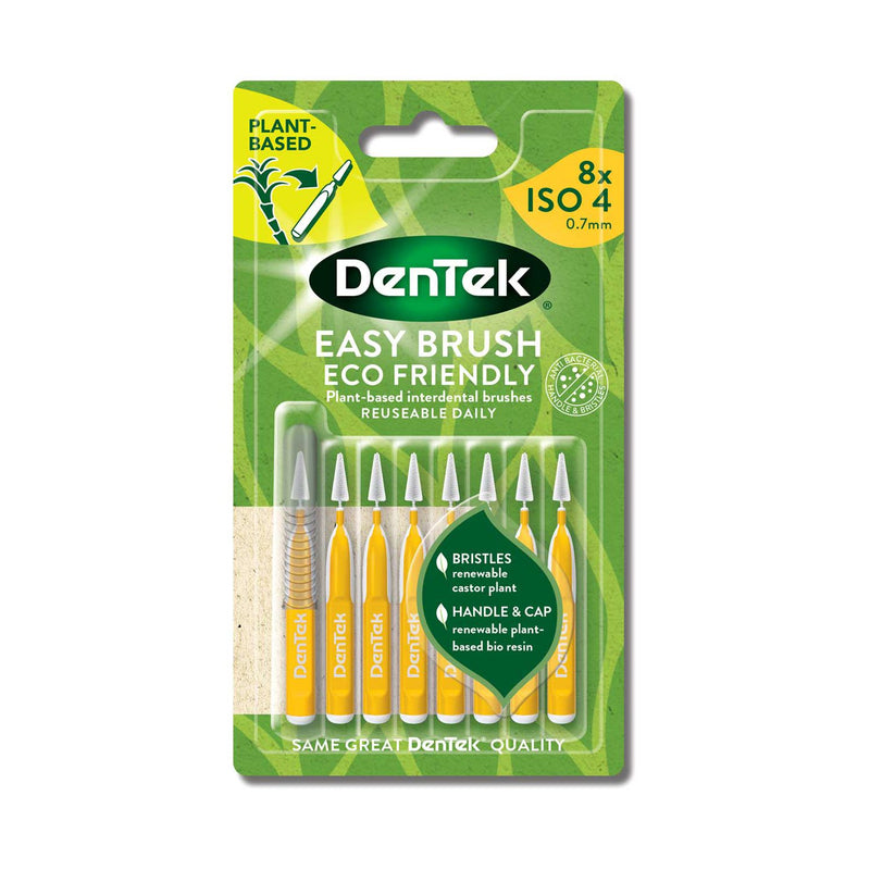 DenTek Easy Brush Eco Friendly Interdental Brushes 8 pack - British product