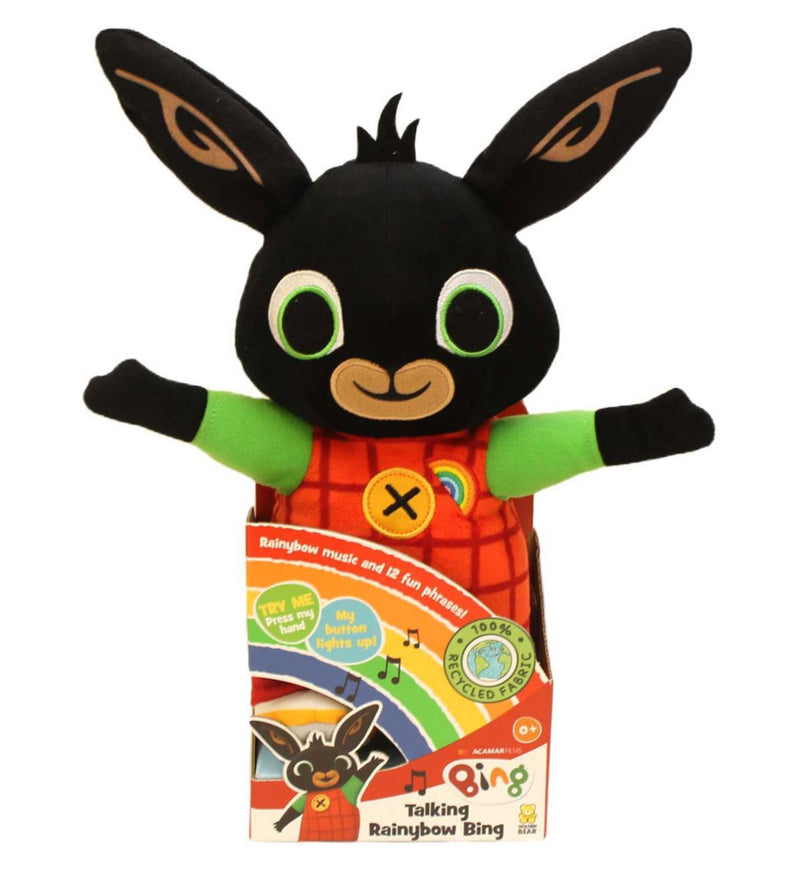 Golden Bear Talking Rainbow Bing plush toy (British brand)