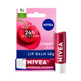 NIVEA Cherry Shine Lip Balm 4.8g (British brand)