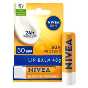 Boots NIVEA Sun Protect Pflegender Lippenbalsam LSF50 4,8g - Online bei McGrocer kaufen