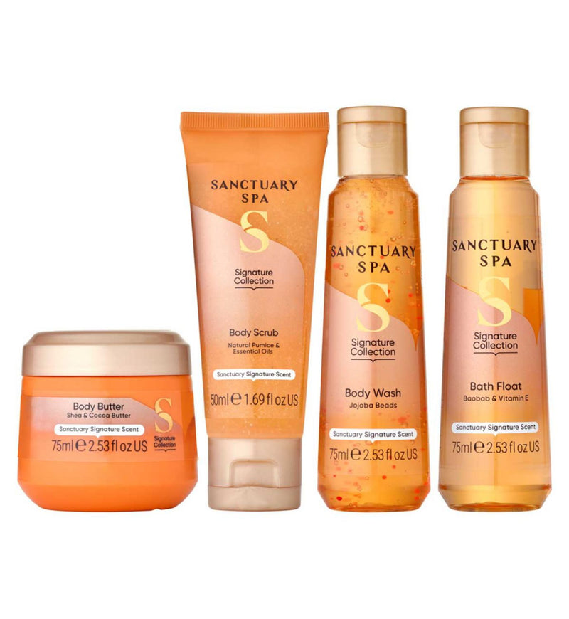 Sanctuary Spa Signature Minis gift set with body care, imported from the UK