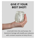 Fleshlight Quickshot Vantage male masturbator, imported from the UK
