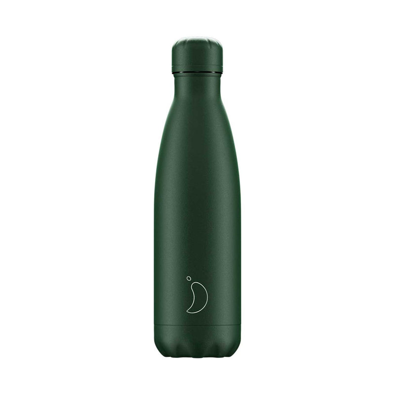 Chilly's insulated bottle Matte Green 500ml - British product