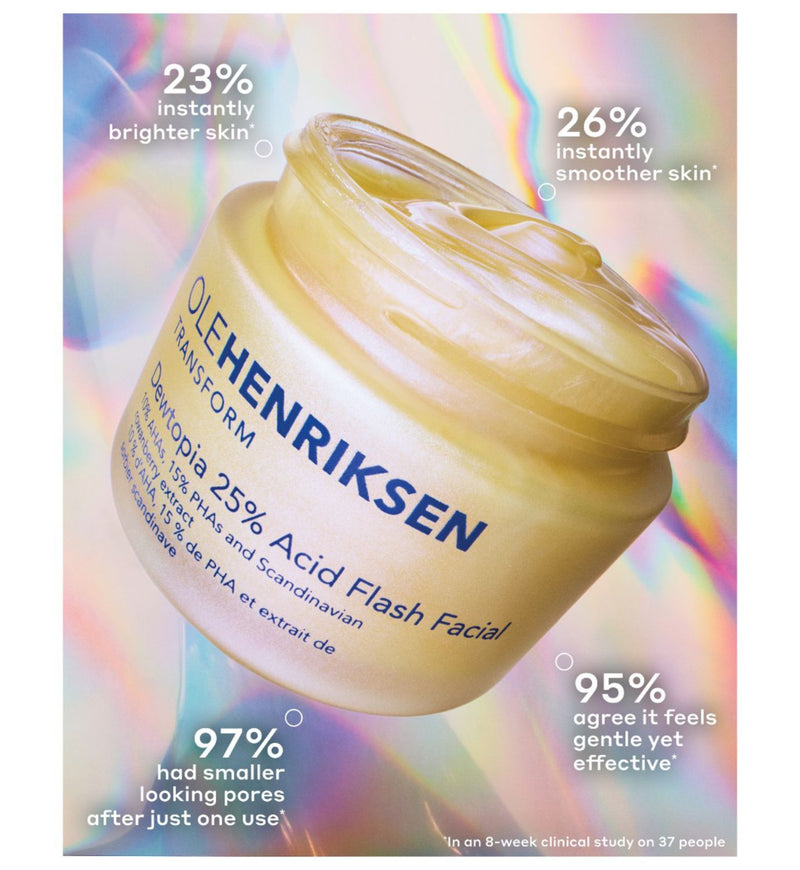 Ole Henriksen Dewtopia 25% Acid Flash Facial Mask (British brand)
