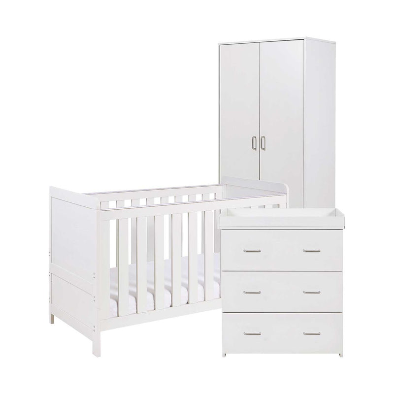 Babymore Caro 3 Piece Room Set White Wash - British product