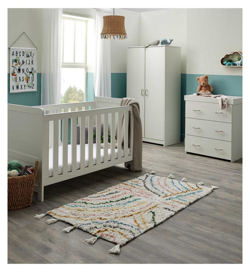 Babymore Caro 3 Piece Room Set White Wash - British product