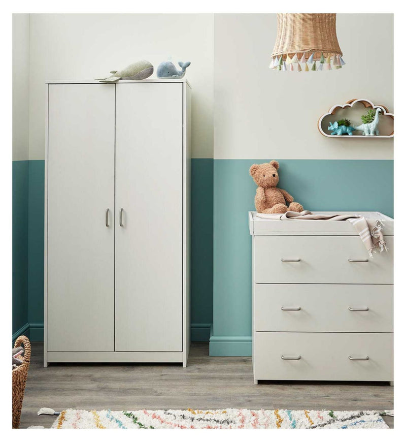 Babymore Caro 3 Piece Room Set White Wash - British product