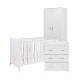 Babymore Caro 3 Piece Room Set White Wash - British product