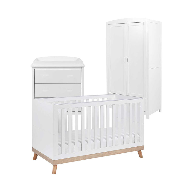 Babymore 3 Piece Room Set White - British product