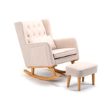 Babymore nursing chair with stool Cream - British product