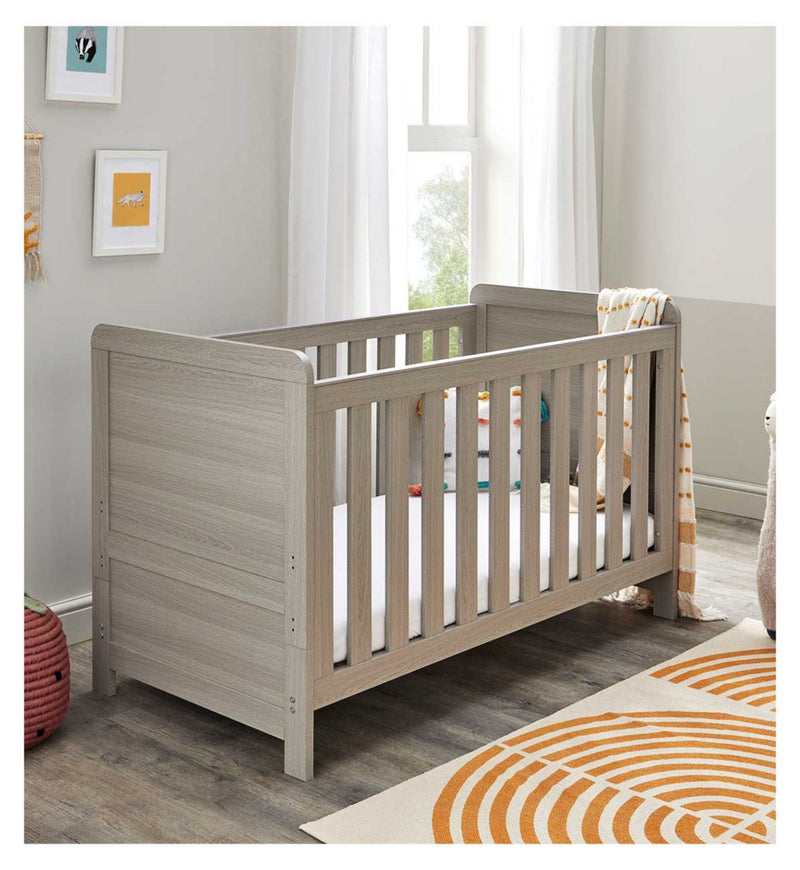 Babymore Caro Cot Bed Grey Wash - British product