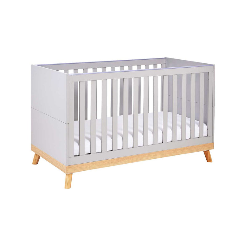 Babymore Mona cot bed grey 145cm - British product