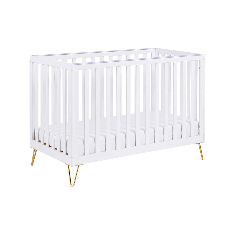 Babymore Kimi Convertible Cot Bed White Furniture - British product