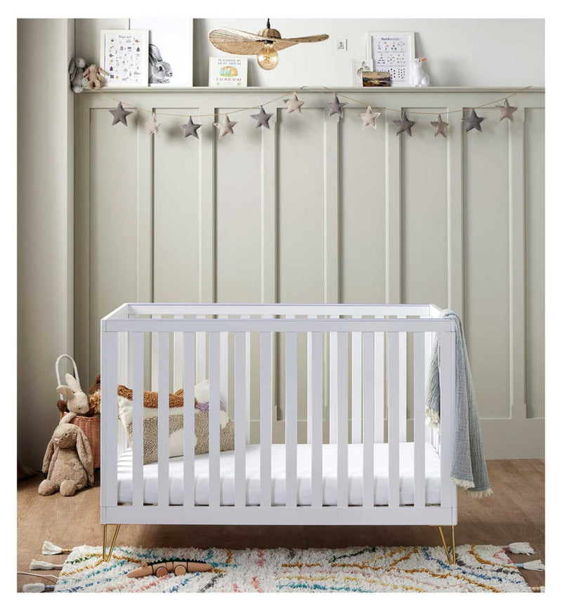 Babymore Kimi Convertible Cot Bed White Furniture - British product