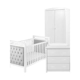 Juego de muebles de guardería Babymore Velvet Deluxe de 3 piezas