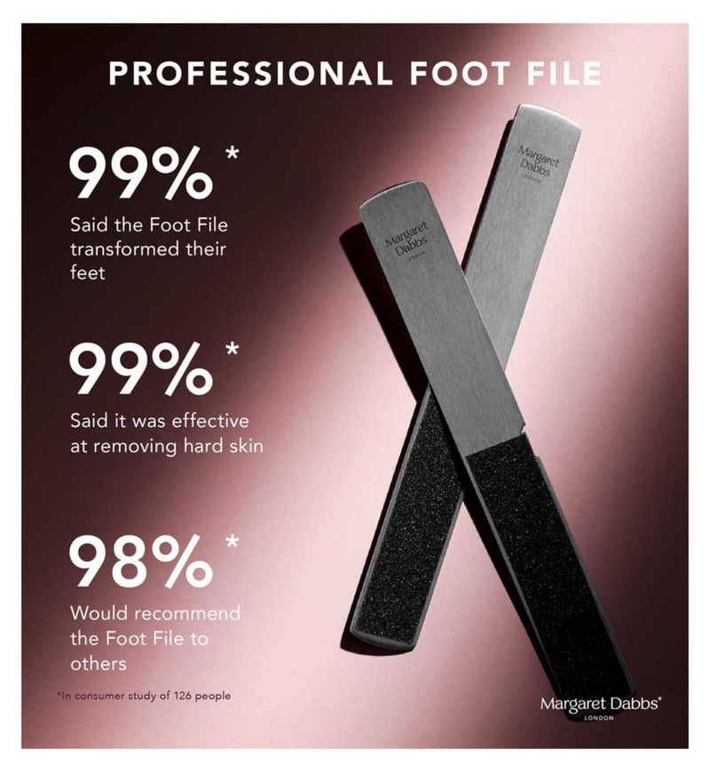 Margaret Dabbs London professional foot file with replacement pads, imported from the UK