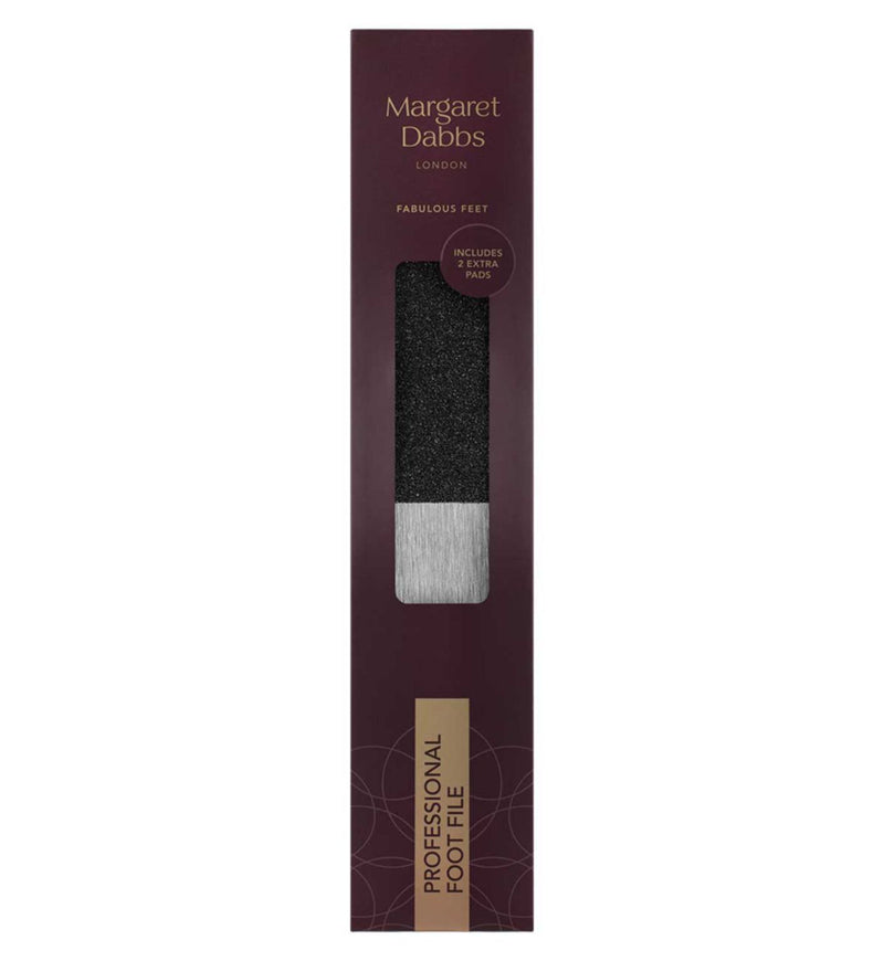 Margaret Dabbs London professional foot file with replacement pads, imported from the UK