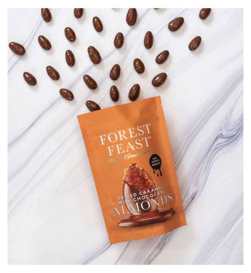 Forest Feast Salted Caramel Almonds 120g, UK version