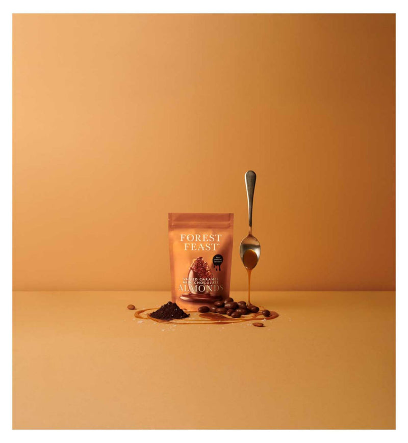 Forest Feast Salted Caramel Almonds 120g, UK version