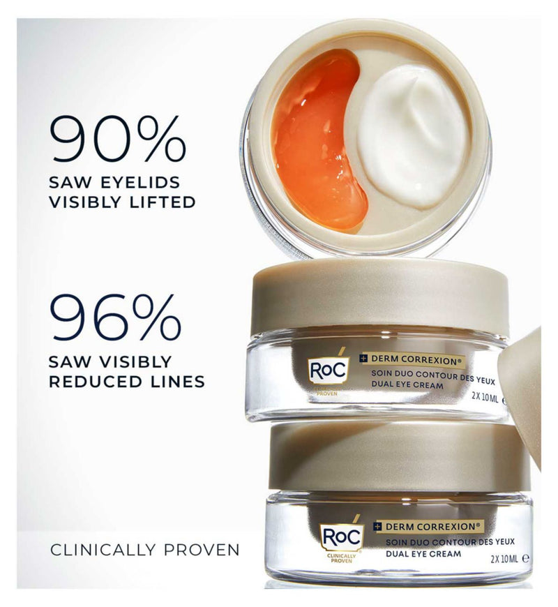 RoC Derm Correxion dual eye cream 20ml, imported from the UK