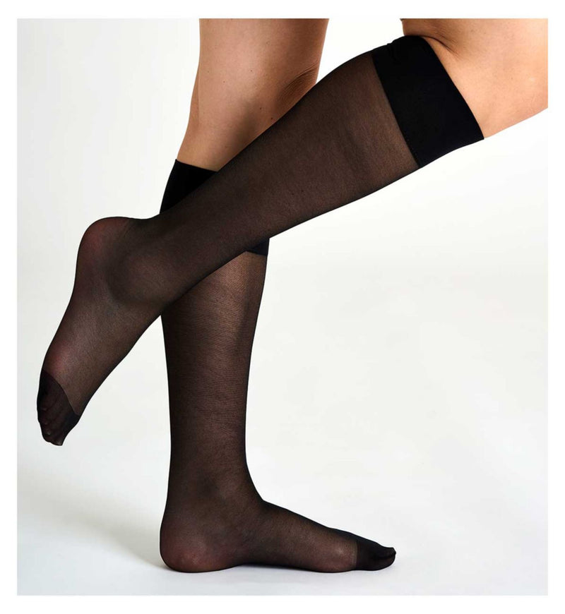 Boots black knee high tights - British product