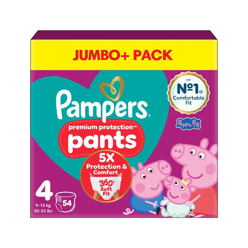 Pampers Premium Protection Nappy Pants size 4 54 nappies (British brand)