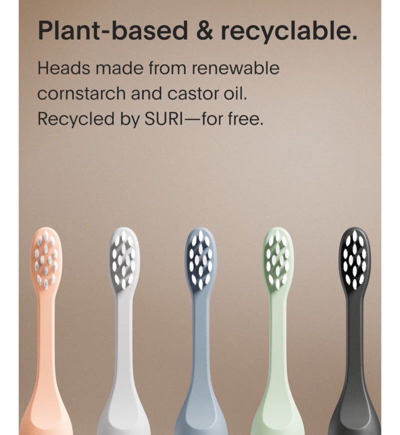 SURI toothbrush heads Winter Fern 3-pack (British brand)