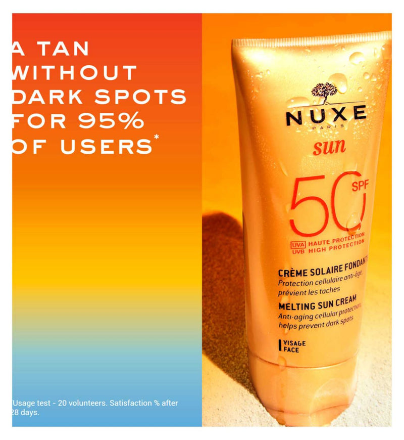 NUXE Melting Sun Cream SPF50 face sunscreen 50ml, UK version