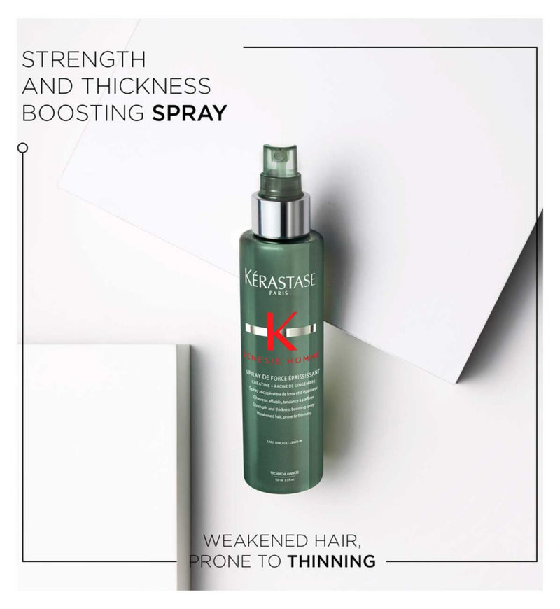 Kérastase Genesis Homme strength thickness boosting hair spray 150ml, UK version