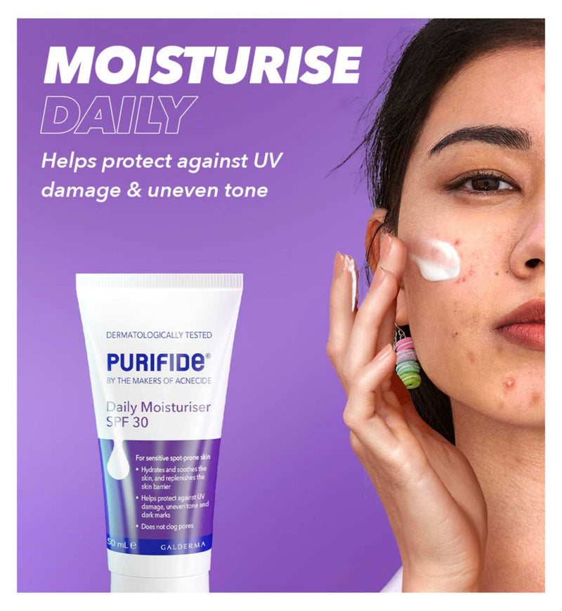 Acnecide Purifide 3-step skincare set, UK version