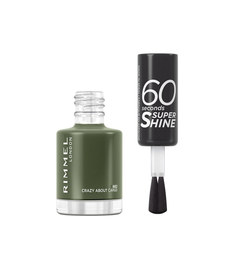 Rimmel 60 Seconds nail polish Crazy About Cargo - British product