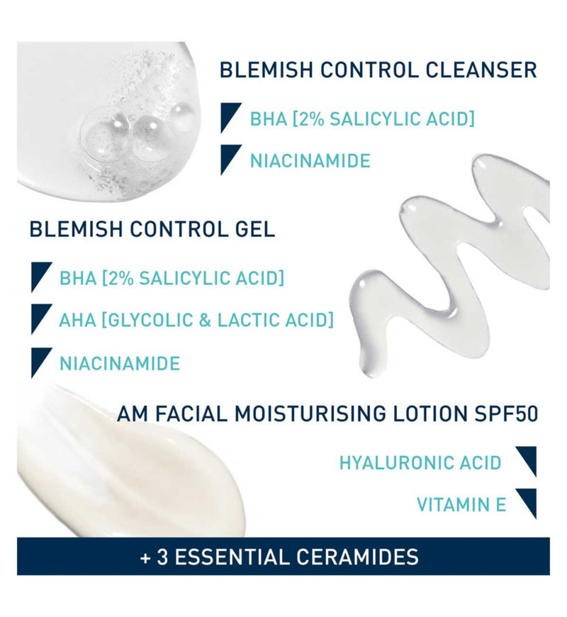 CeraVe Blemish-Prone Skincare Routine with SPF Bundle - British product