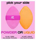 Real Techniques 2-in-1 powder puff makeup applicator - British product