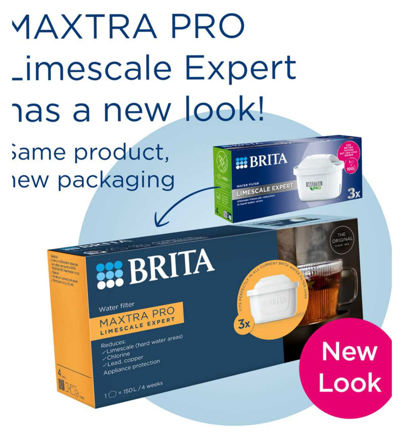 Brita Maxtra Pro Limescale Expert Water Filter 3 pack - British product