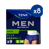 TENA Men Active Fit Plus incontinence pants 8-pack - British product