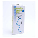 Crest blue folding walking stick with gel handle - British product