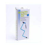 Crest blue folding walking stick with gel handle - British product