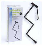 Crest Folding Walking Stick Gel Handle Adjustable Height - British product